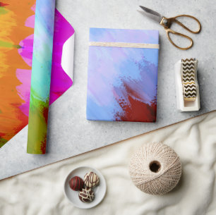 Wasserfall in Farbe, Natur 2 Geschenkpapier