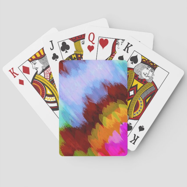 Wasserfall in Farbe, Natur 2 Spielkarten (Rückseite)