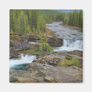 Wasserfall in kanadischen Rocky Mountains Magnet