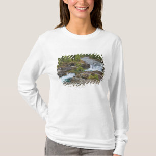 Wasserfall in kanadischen Rocky Mountains T-Shirt