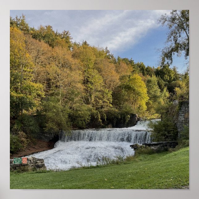 Wasserfall in New York Poster (Vorne)