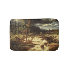 Wasserfall in Schweden (von Marcus Larson) Badematte