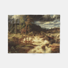 Wasserfall in Schweden (von Marcus Larson) Fleecedecke