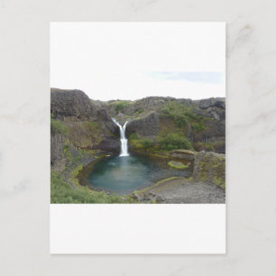 Wasserfall in See Postkarte