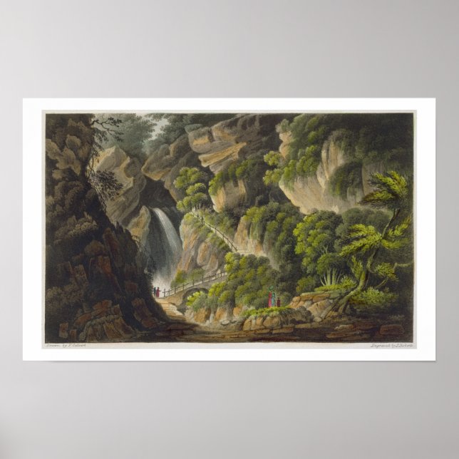 Wasserfall in Shanklin, von 'The Isle of Wight Ill Poster (Vorne)