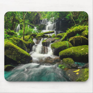Wasserfall in Wanne Berk Berg des Dschungel- Phu Mousepad