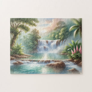 "WASSERFALL IN WATERCOLOR" PUZZLE
