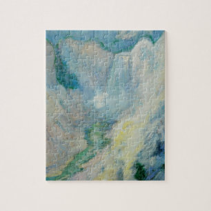 Wasserfall in Yellowstone von Twachtman, Vintage K Puzzle
