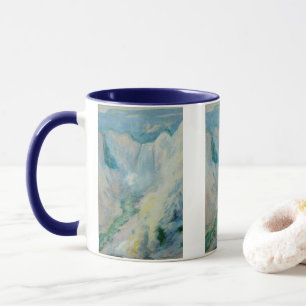 Wasserfall in Yellowstone von Twachtman, Vintage K Tasse