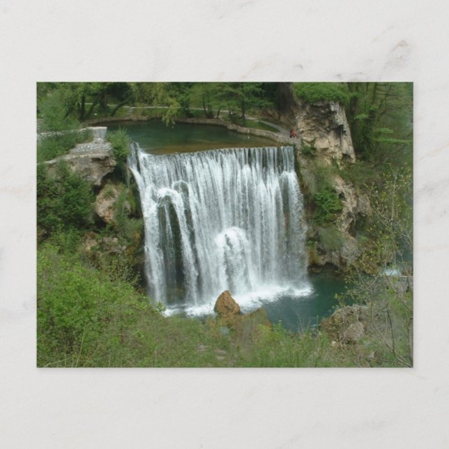 Wasserfall - Jajce Postkarte (Vorderseite)