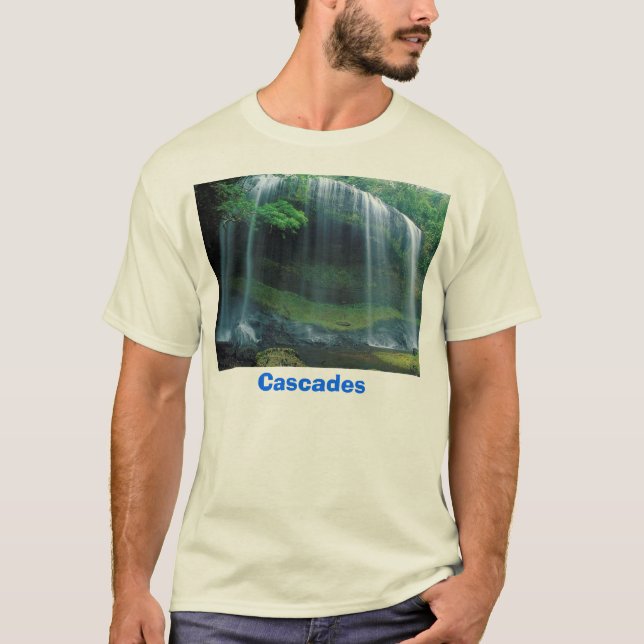 Wasserfall, Kaskaden T-Shirt (Vorderseite)