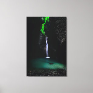 Wasserfall Kozjak in all seiner Pracht Leinwanddruck