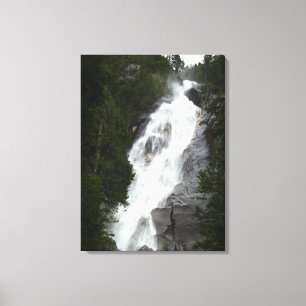 Wasserfall-Kunst Druck Shannon Falls BC Kunst Lein Leinwanddruck