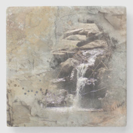 Wasserfall-Kunstwerk aus Felsgestein Steinuntersetzer