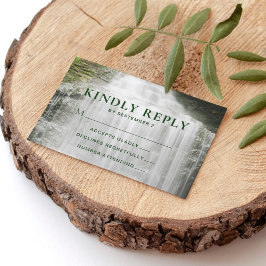 Wasserfall Land Outdoor Hochzeit RSVP Karte