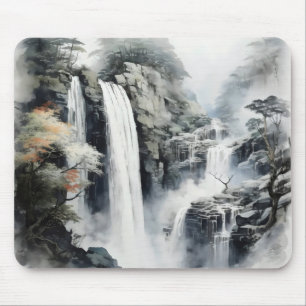 Wasserfall-Landschaft Natur Mousepad