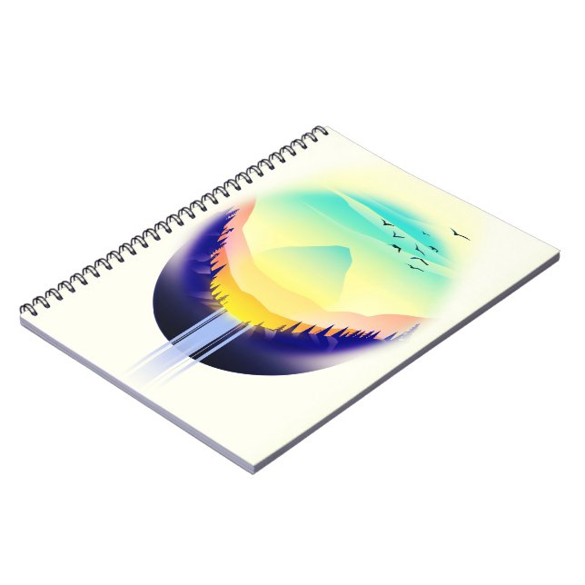 Wasserfall Landschaft Notizblock (Linke Seite)