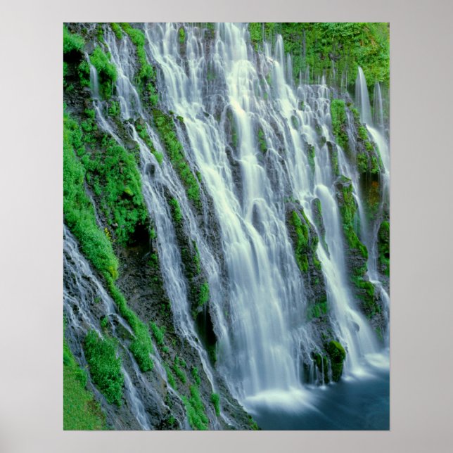 Wasserfall landschaftlich, Kalifornien Poster (Vorne)