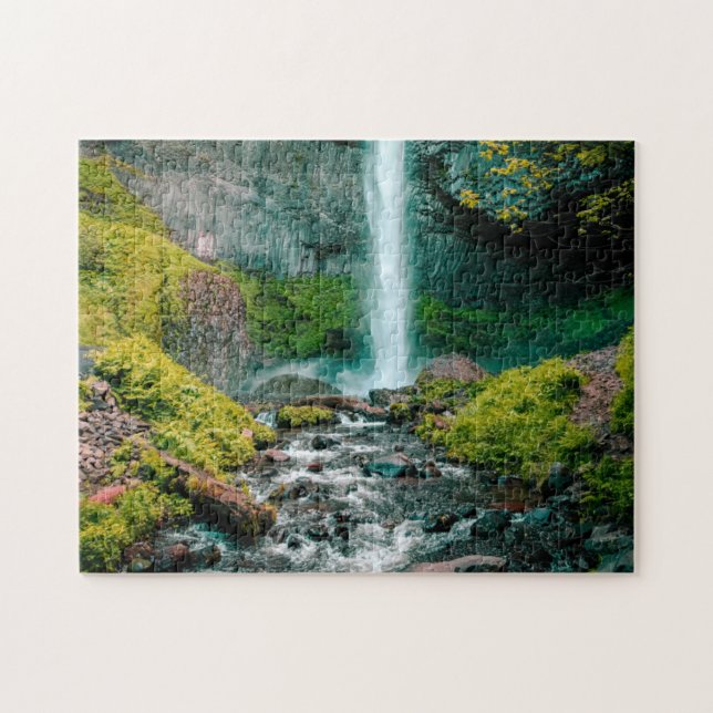 Wasserfall Landschaftlich Puzzles Ristorante La La (Horizontal)