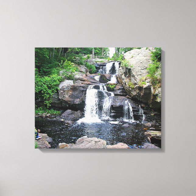Wasserfall-Leinwand Leinwanddruck (Vorderseite)
