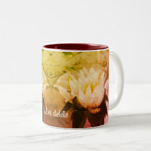Wasserfall Lotus Personalisiert Zweifarbige Tasse