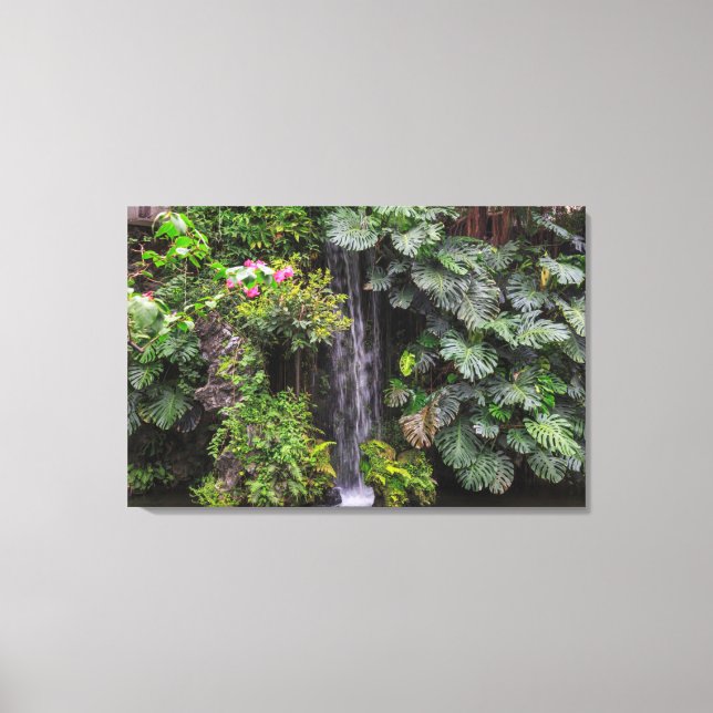 Wasserfall "Lush Garden", China Leinwanddruck (Vorderseite)