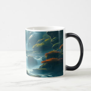 Wasserfall Morphing Kaffee Tasse