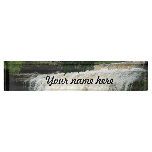 Wasserfall Namensplakette (Vorderseite)