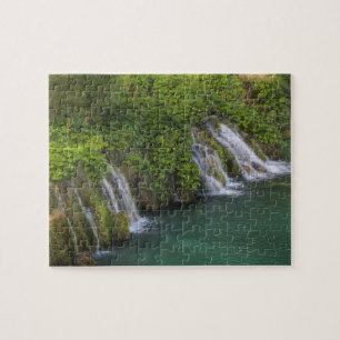Wasserfall, Nationalpark der Plitvicer Seen und Puzzle