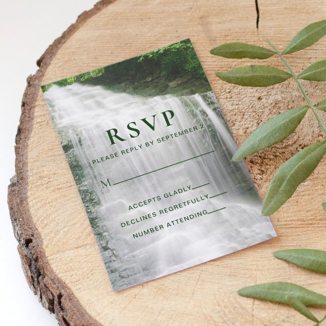 Wasserfall Natur Außenhochzeit RSVP (Von Creator hochgeladen)
