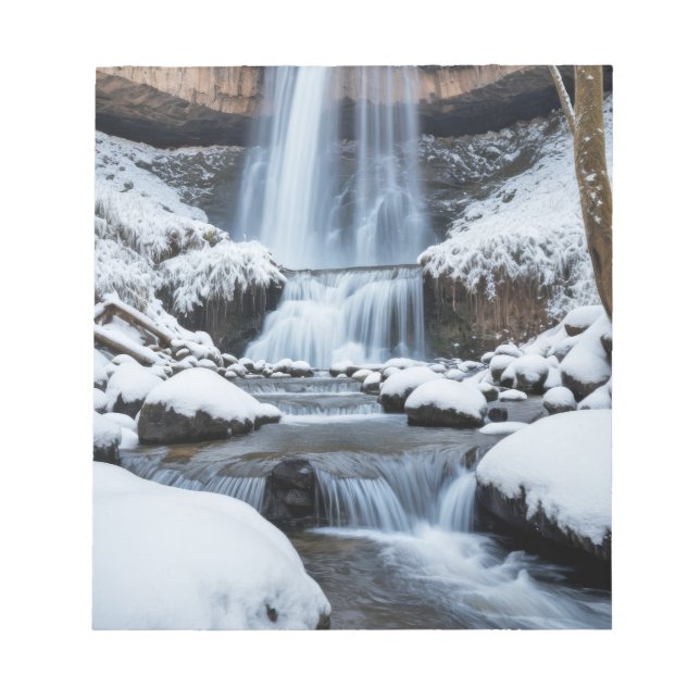 Wasserfall Natur Außenwelt Landschaft Friedlich Notizblock (Vorderseite)