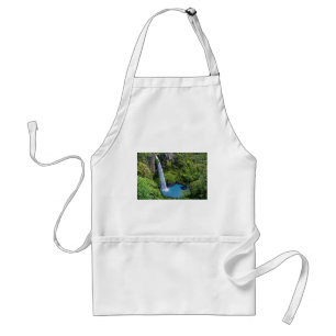 Wasserfall-Natur-Park-blaues Wasser-Waldschicksal Schürze