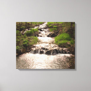Wasserfall Natur Woods Fotografie Canvas Print MN Leinwanddruck