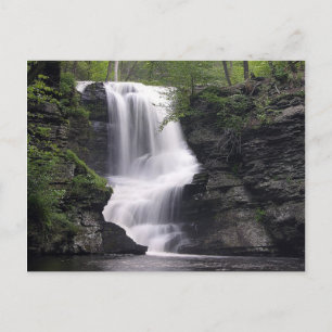 Wasserfall Nature Tree Leaf Liebe Park Postkarte