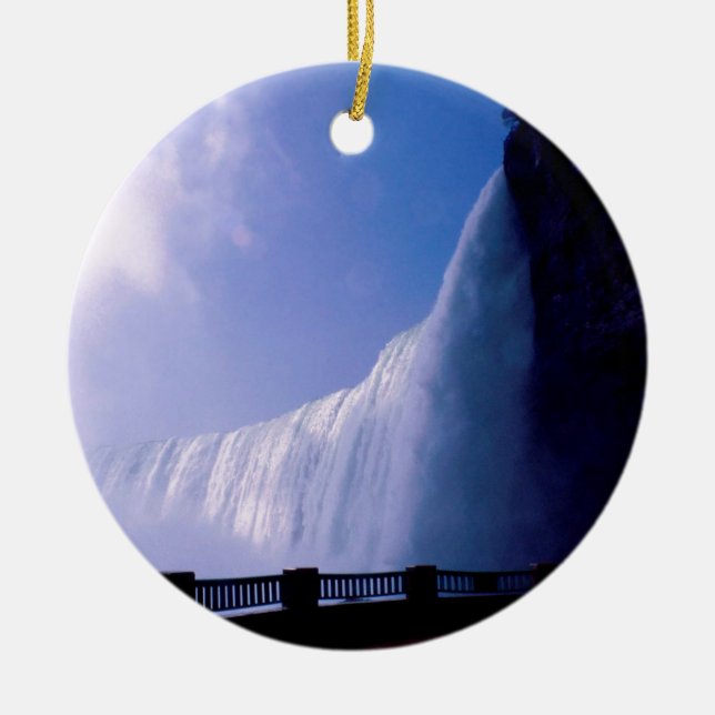 Wasserfall Niagara Falls Keramikornament (Vorne)