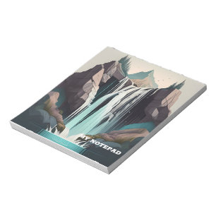 Wasserfall-Notebook Notizblock