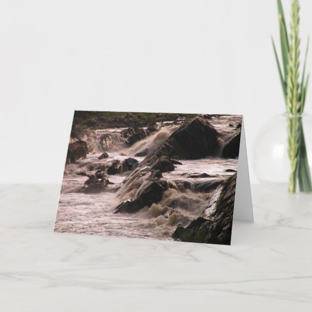 Wasserfall notecard karte (Vorderseite)