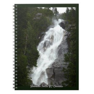 Wasserfall-Notizbuch Shannon Falls BC Souvenir Notizblock