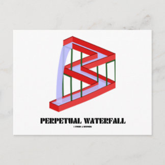 Wasserfall (optische Illusion) Postkarte