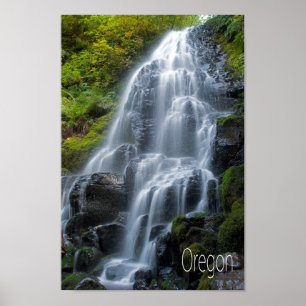 Wasserfall Oregon Poster