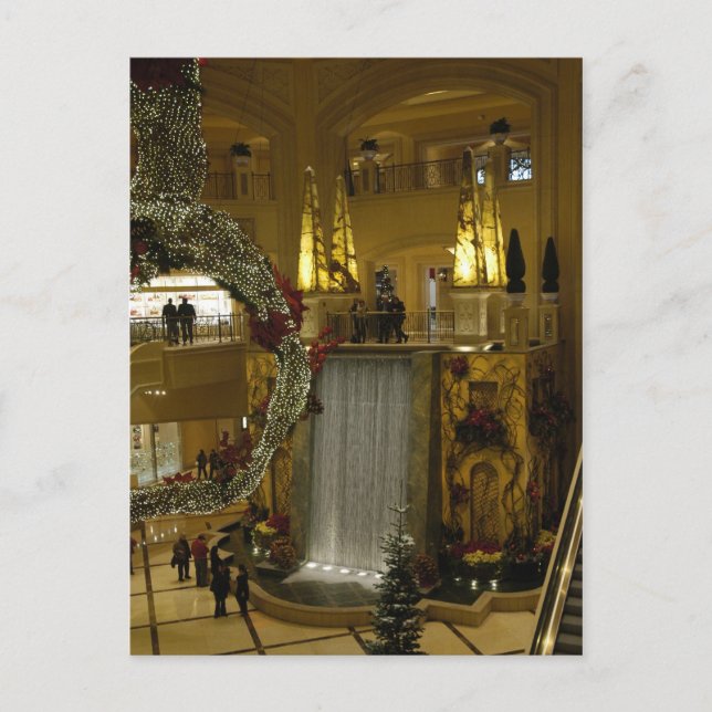 Wasserfall Palazzo Postkarte (Vorderseite)