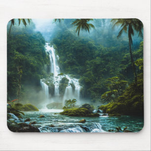 Wasserfall Paradies Mousepad