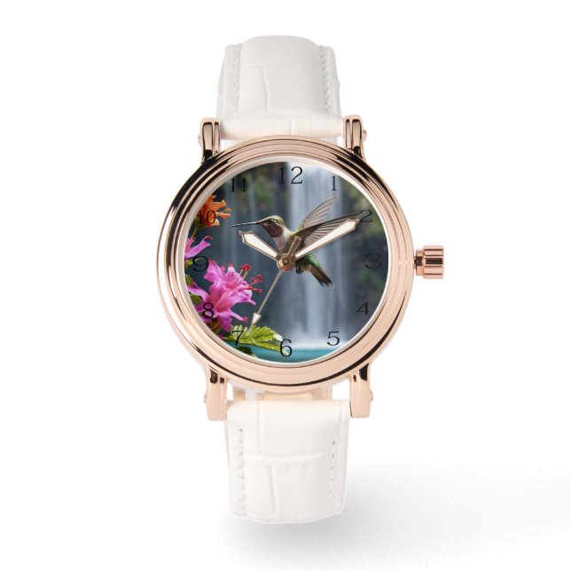 Wasserfall Park Hummingbird, Armbanduhr (Vorderseite)