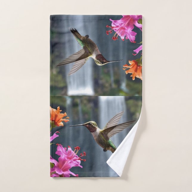 Wasserfall Park Hummingbird, Handtuch (Handtuch)