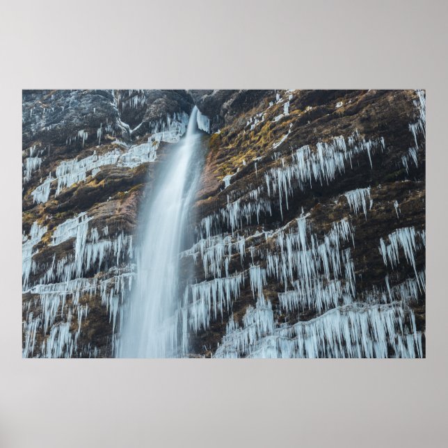 Wasserfall Peričnik in Mojstrana, Slowenien Poster (Vorne)