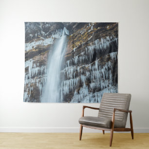 Wasserfall Peričnik in Mojstrana, Slowenien Wandteppich