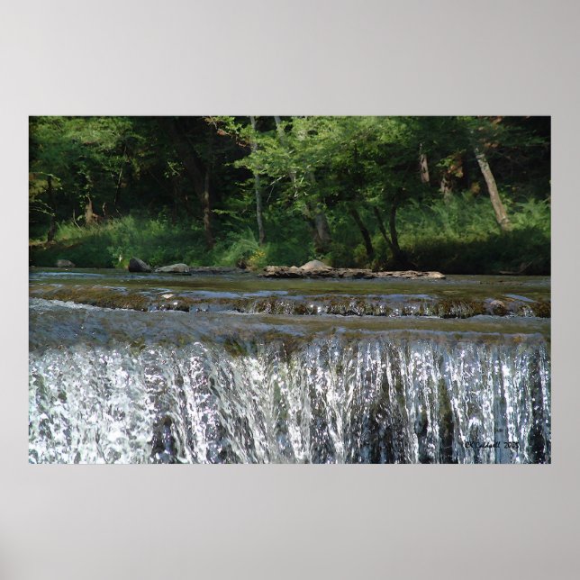 Wasserfall Poster (Vorne)