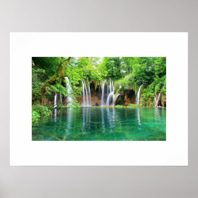 Wasserfall Poster (Vorne)