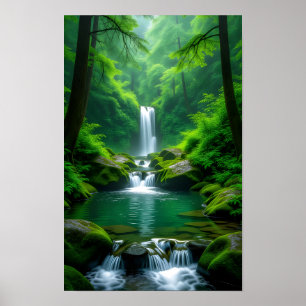 Wasserfall Poster