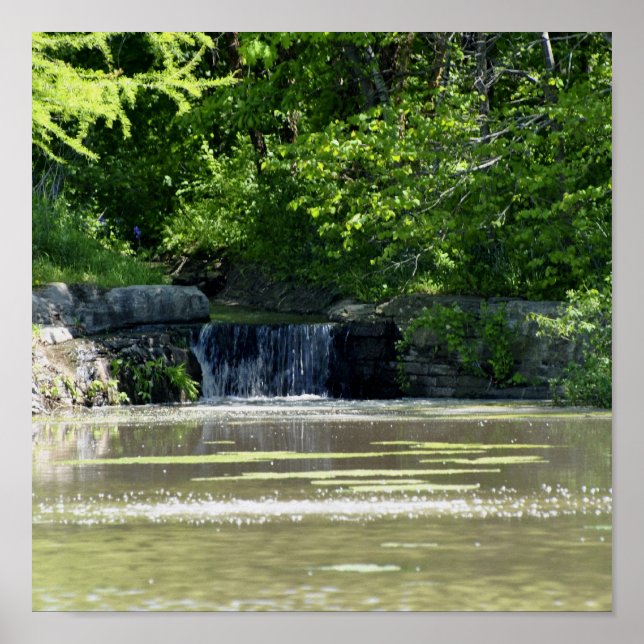 Wasserfall Poster (Vorne)